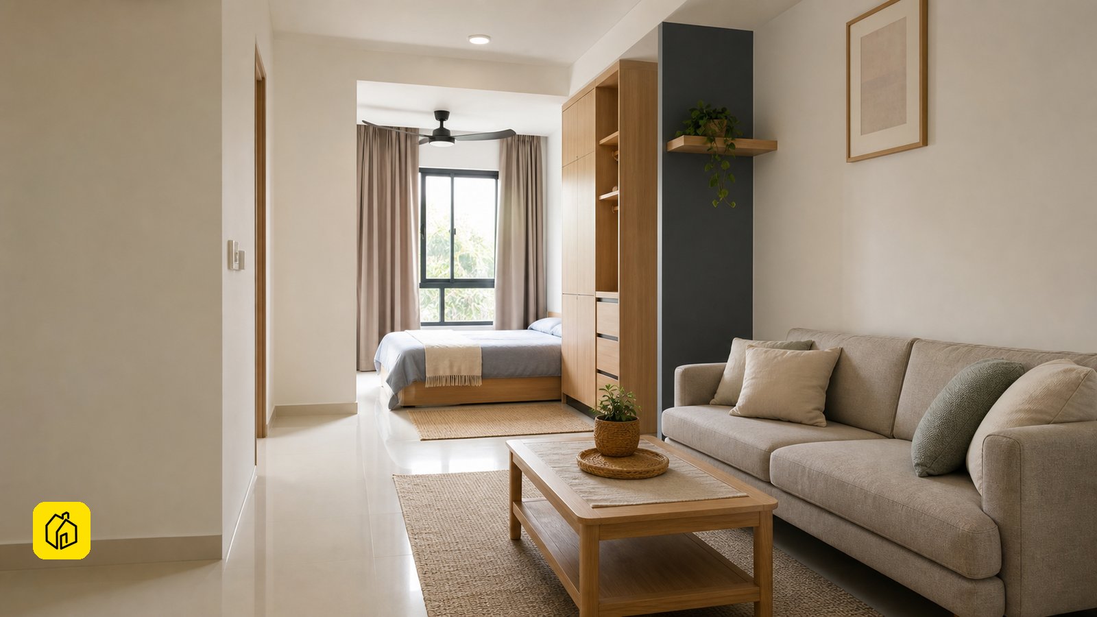 Illustrative Malaysian compact apartment handover setup for a 28 Boulevard rental investment decision