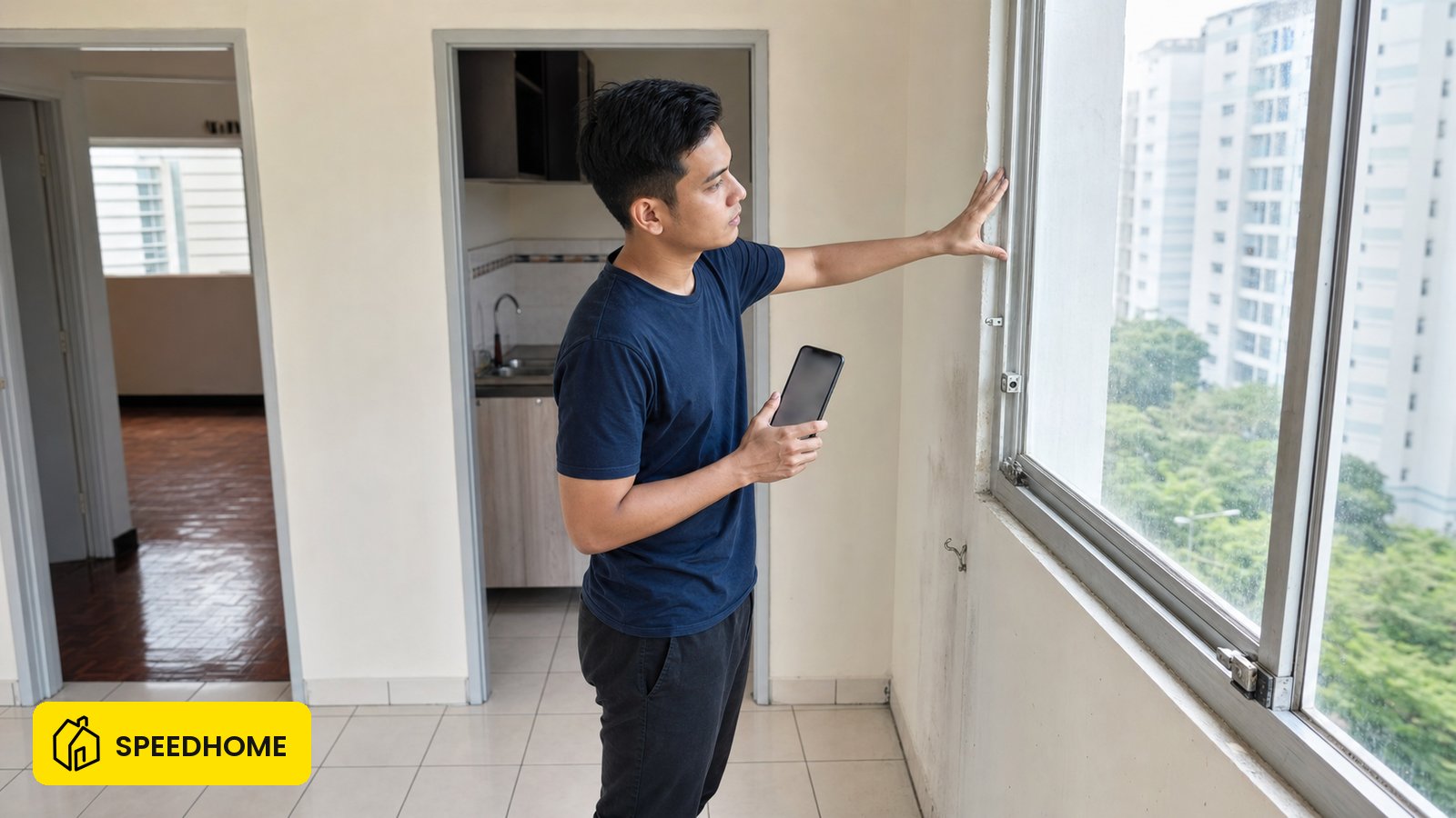 Semak kos sebenar, keadaan unit, kawasan, terma perjanjian sewa, deposit atau Ze