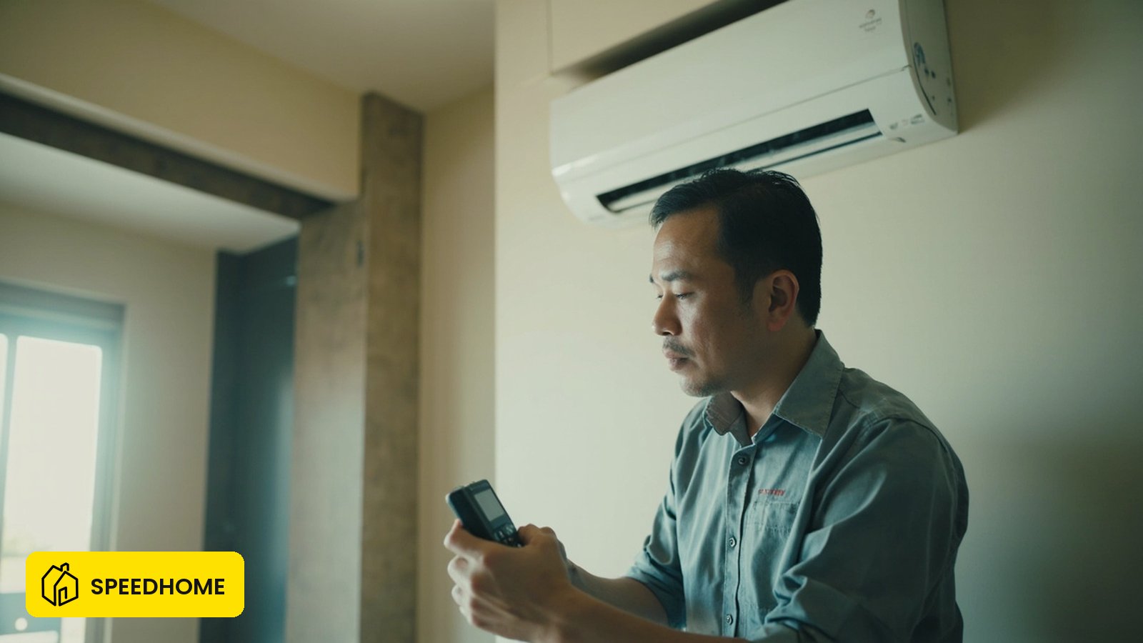Aircon condition check before renting out a Malaysian unit