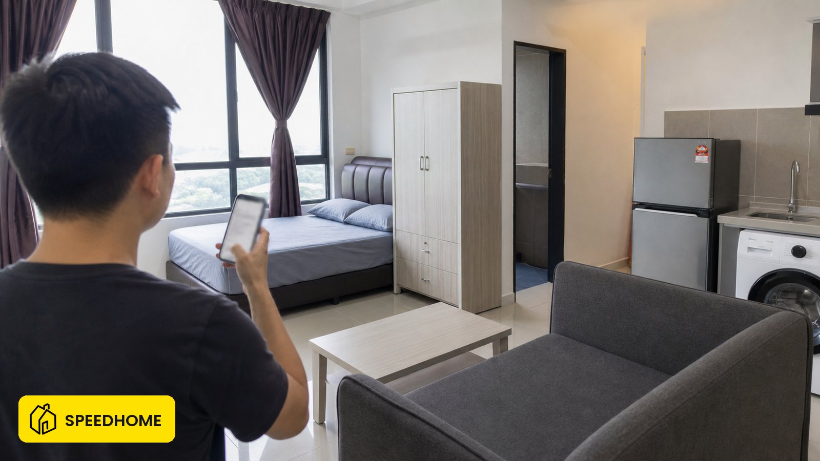 Senarai perabot asas ikut jenis unit — bare, partly, fully furnished. Inventori