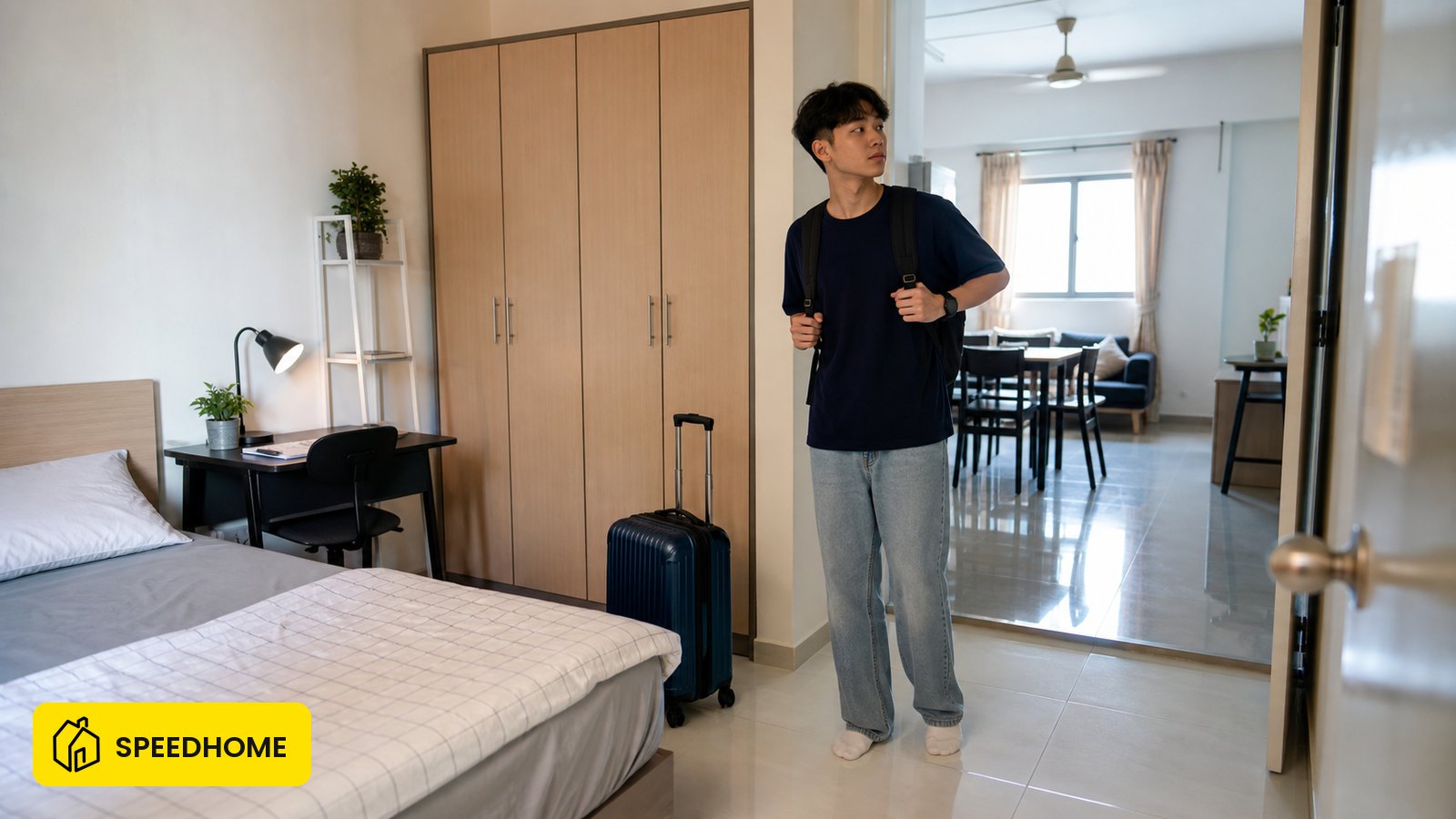 比较大学附近普通租房与 co-living 的每月总成本、押金、屋规、合约风险与零押金资格,附学生选房决策清单。