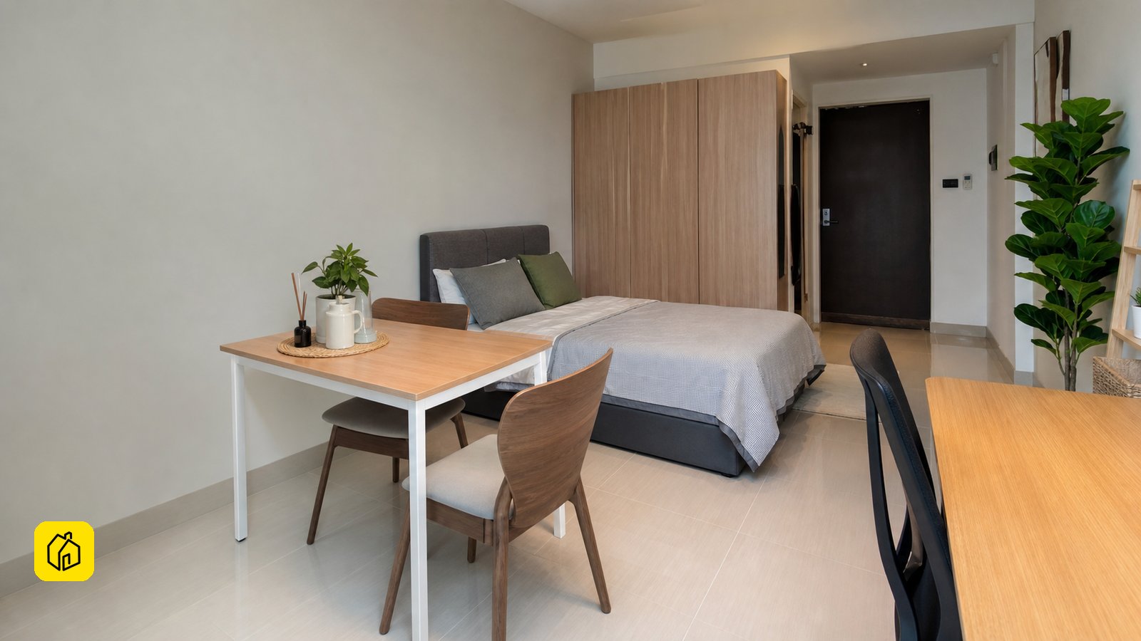 Illustrative Malaysian flexi-studio rental setup for a Boulevard 51 investment decision