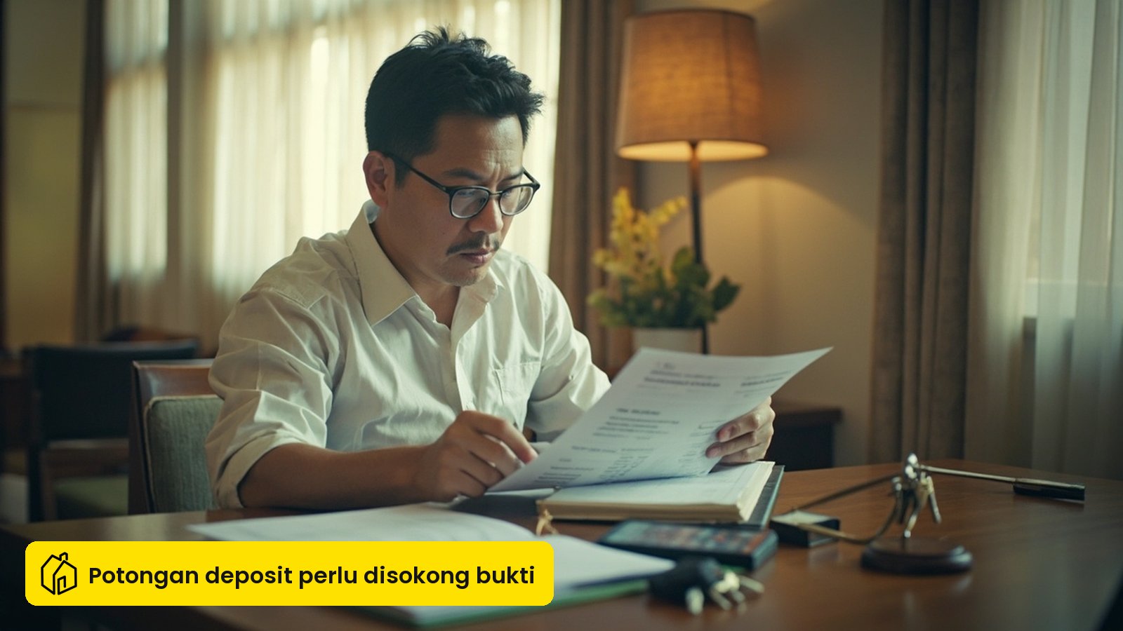 Tuan rumah boleh tahan deposit sewa hanya untuk kerugian terbukti. Bukti diperlu