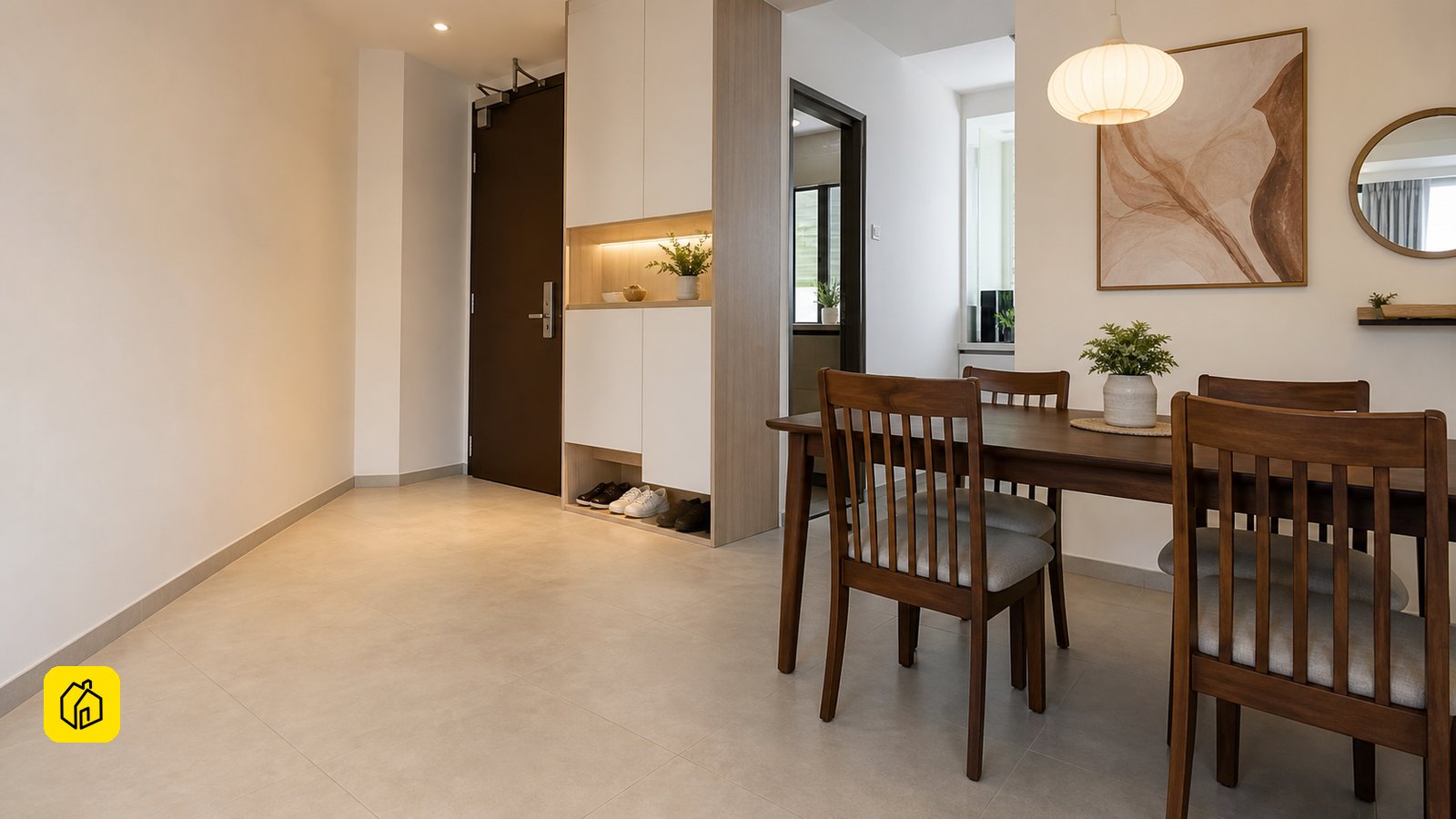 Illustrative Malaysian apartment fit-out scene for a Main Place Residence rental investment decision