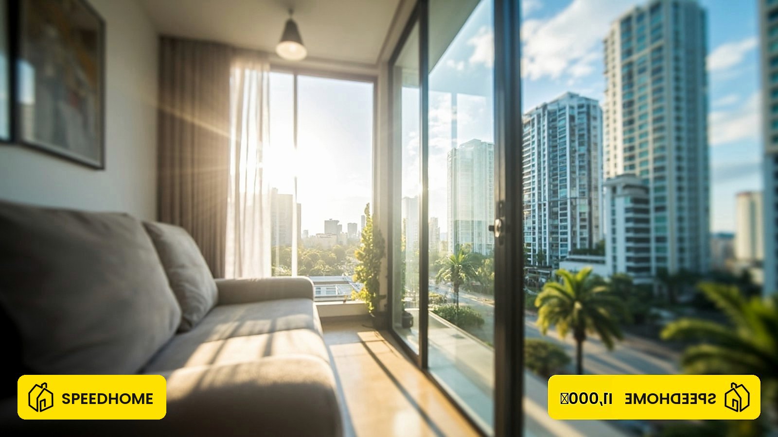 Balcony view overlooking Ampang, Kuala Lumpur, from a residential high-rise.