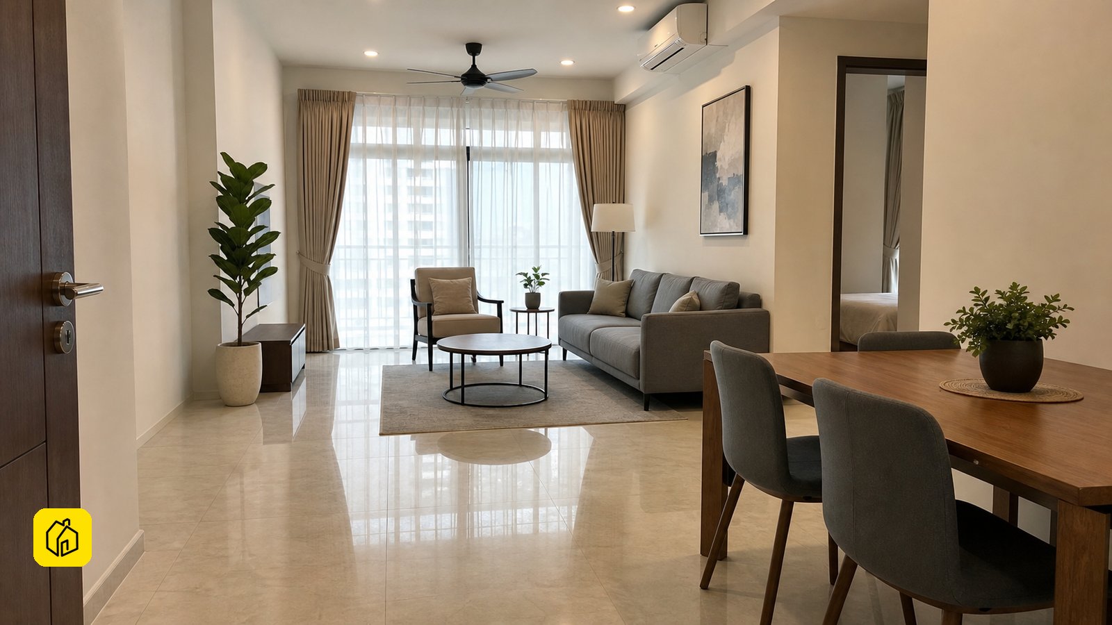 Illustrative Malaysian apartment rental decision scene for Pacific Place Ara Damansara