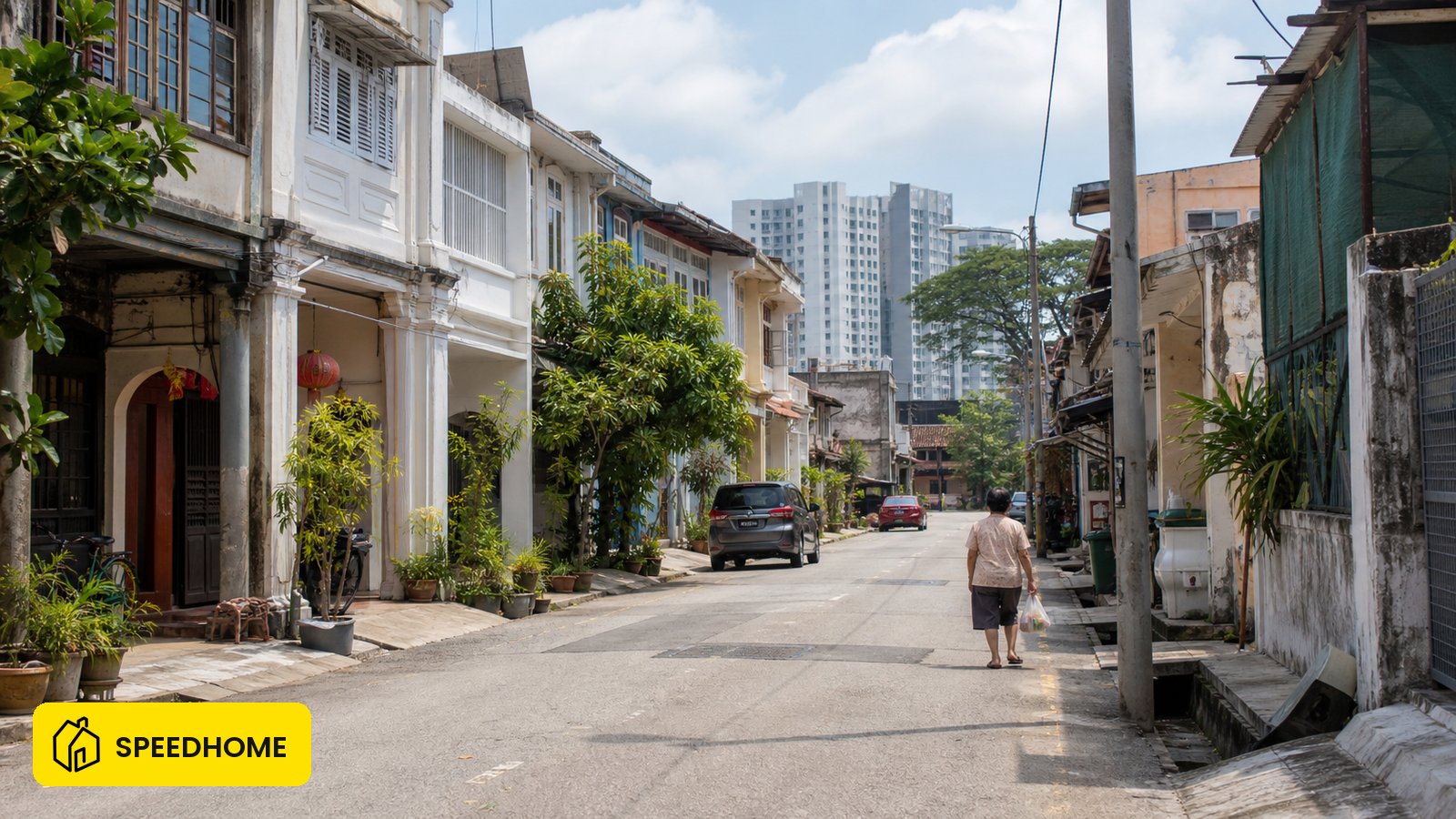 槟城 George Town heritage 外围街区和住宅环境。