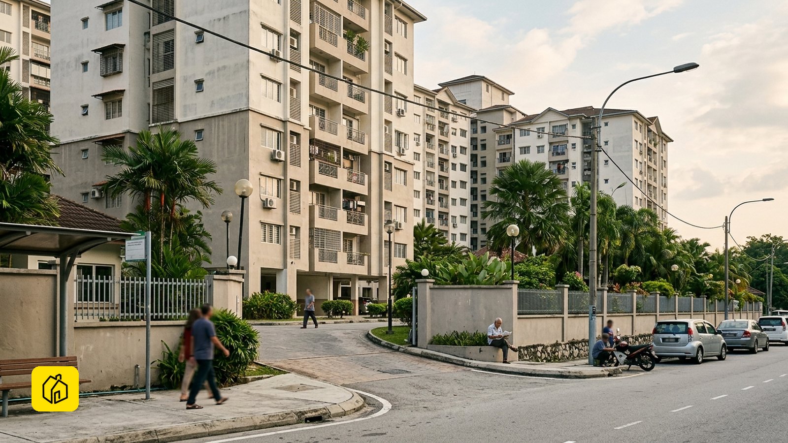Illustrative Malaysian condominium setting for a landlord operating-model decision; not a depiction of Platinum Hill