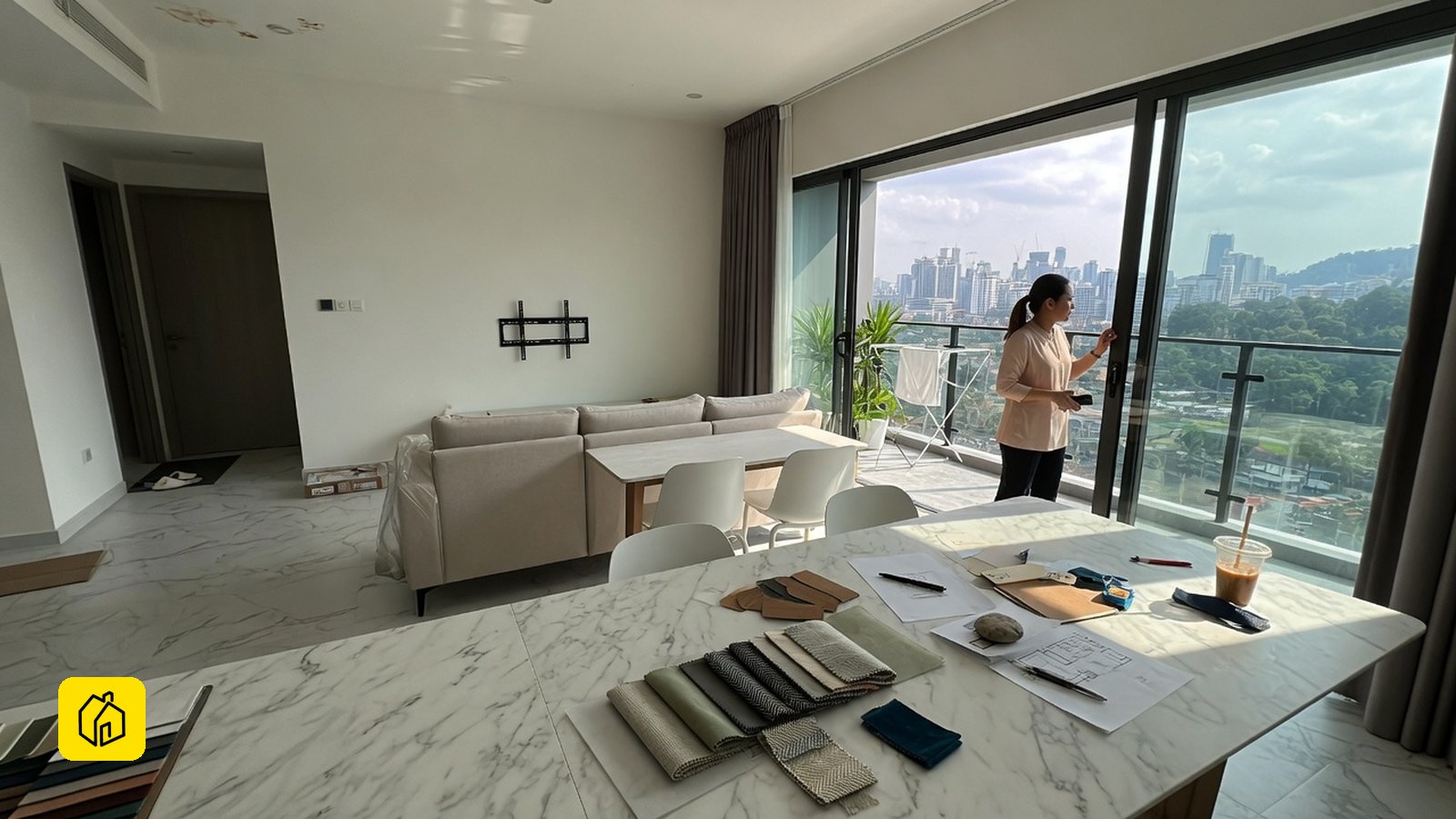 Tenant weighing a room-renting decision at a Petaling Jaya residential block