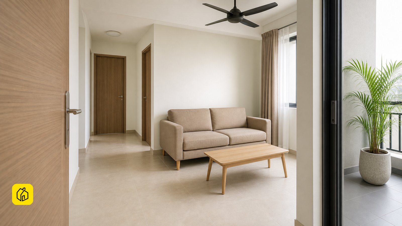 Malaysian landlord assessing a reversible apartment fit-out for long-term rental.