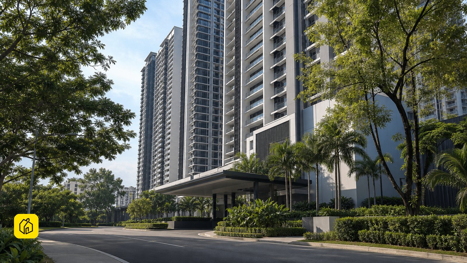 Daylight exterior of The Hermington in Kuchai Lama, Kuala Lumpur