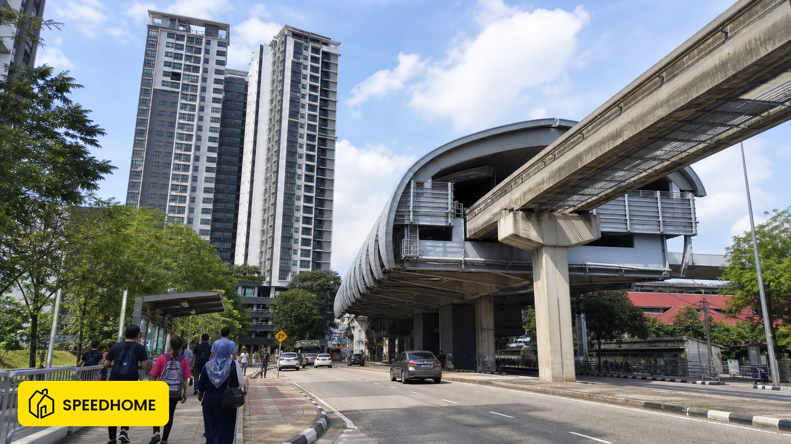 LRT3 莎阿南线（Shah Alam Line）沿线租房完整指南：2026 年各站点租金行情、真实步行距离、适合人群与 SPEEDHOME 零押金选项。