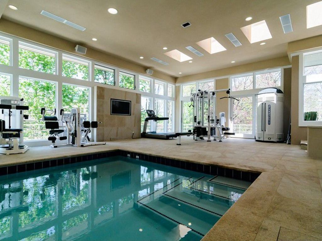 indoor gym and swimming pool 
