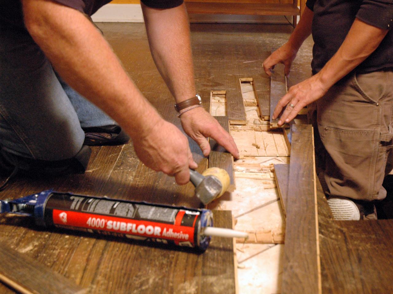 fixing broken wooden floor 