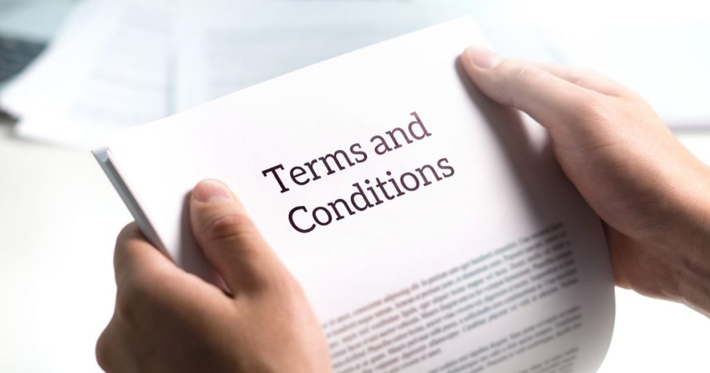 5. The conditions for early termination