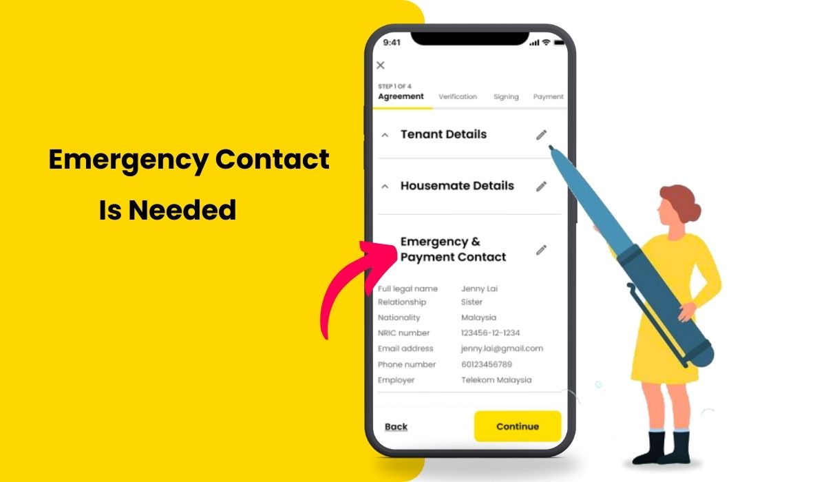 Emergency Contact - Tenancy Agreements in the App