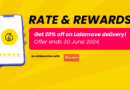 RATE & REWARDS – Get 20% off on Lalamove!