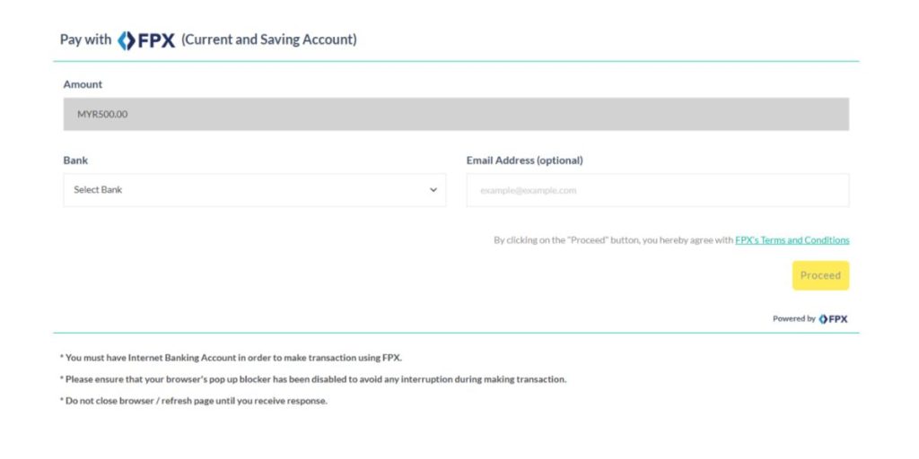Application Fee Terms & Conditions