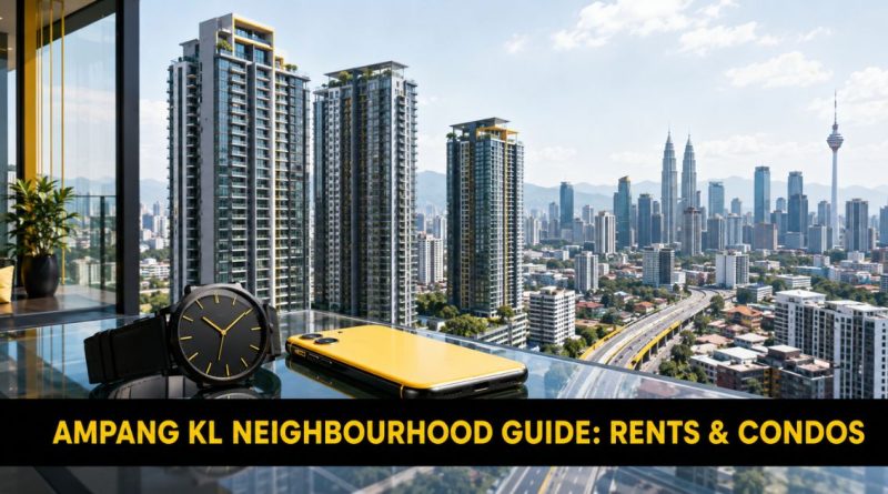 High-rise luxury apartment blocks in Ampang overlooking Kuala Lumpur city center, showcasing a modern rental destination