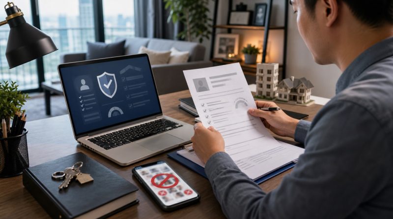 Malaysia landlord reviewing tenant screening and legal blacklist risk before renting out a property