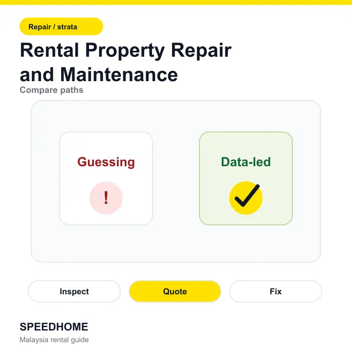 Rental Property Repair and Maintenance comparison