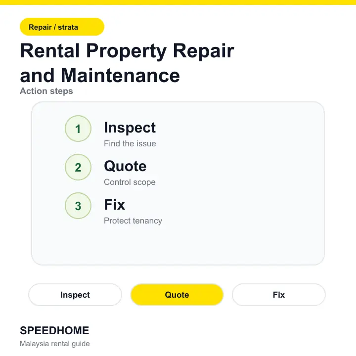 Rental Property Repair and Maintenance action steps