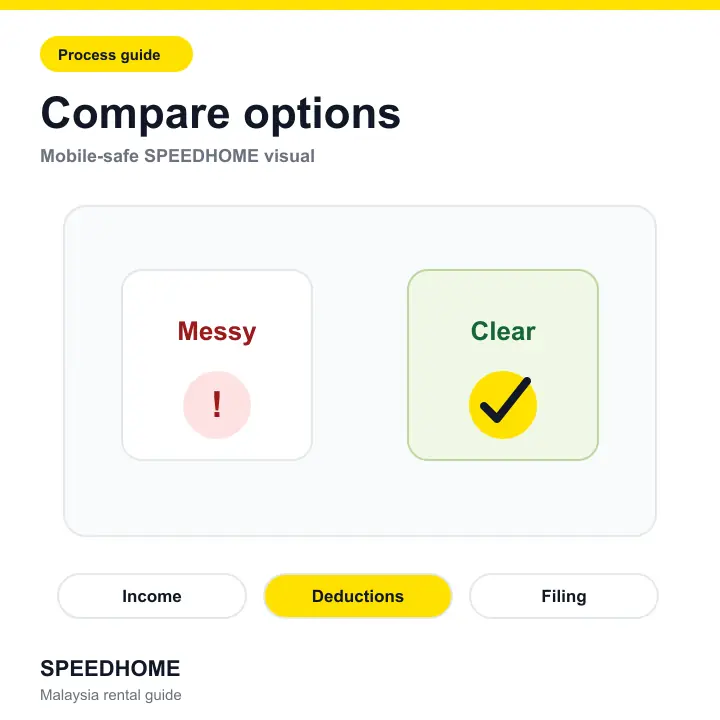 Branded checklist visual for ÁßüÈáëÊî∂Ö•Êä•Á®éÆåÊï¥ÊåáçóÔºöÈ©¨Êù•Ë•ø‰∫öÊàø‰∏úøÖËØª (YA comparison image