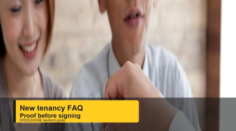 New tenancy landlord FAQ handover and evidence checklist