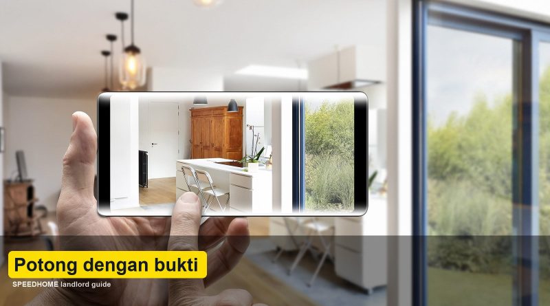 Bukti potongan deposit dan pemeriksaan keluar rumah sewa