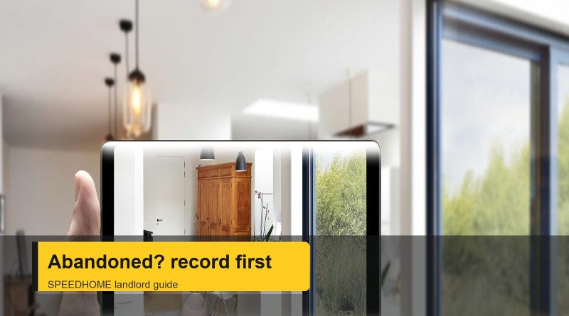 Landlord abandoned-property evidence before action