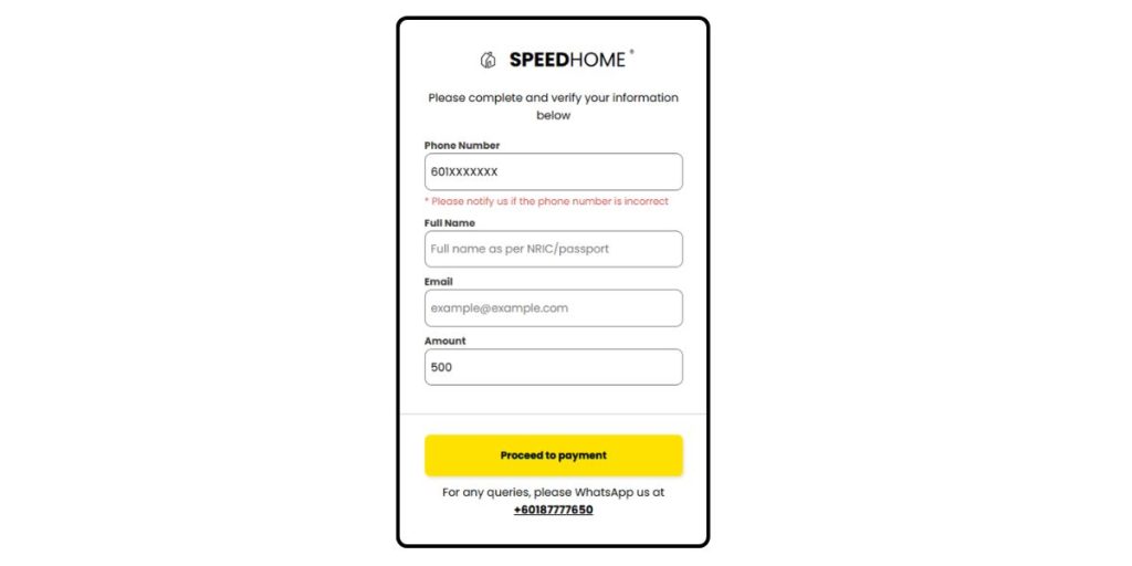 Application Fee Terms & Conditions